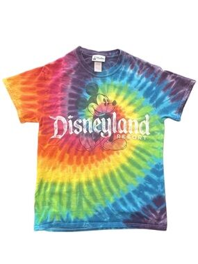 VTG Disneyland Resort Mickey Mouse Tie Dye T-Shirt S retro disney bound bright